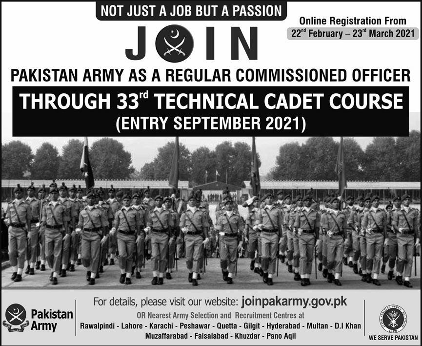 Pak Army Jobs 23 03 21