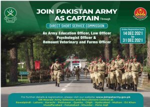 Join Pak Army through DSSC-2021