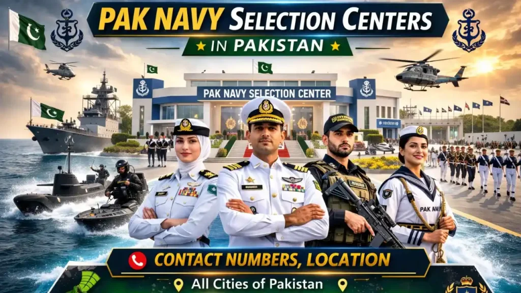 Pak Navy Selection Centers-20 Address & Contacts | Complete Guide Pak Navy Selection Centers