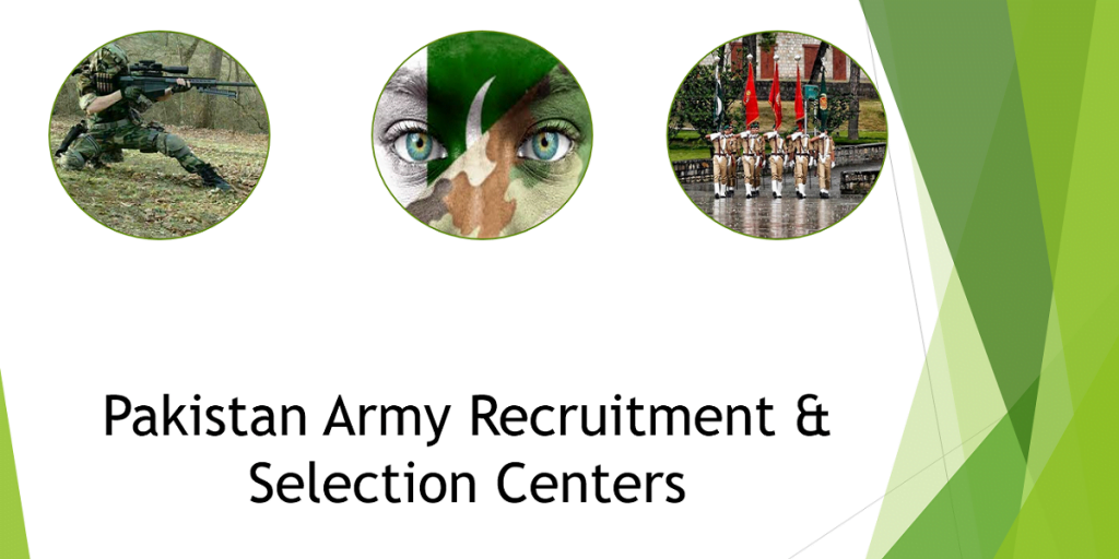 pakistan army recruitment & selection centers