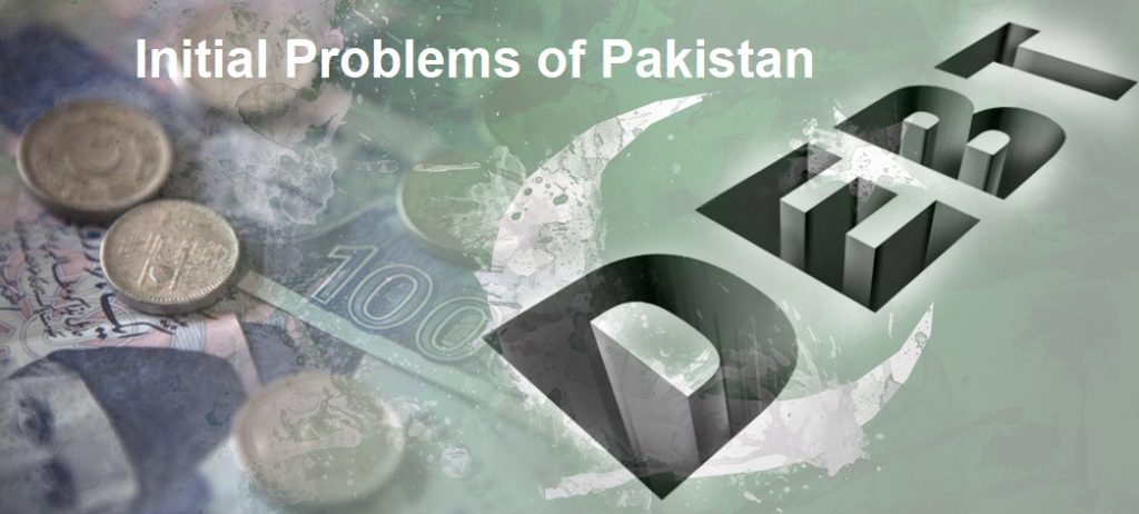 initial problems of Pakistan