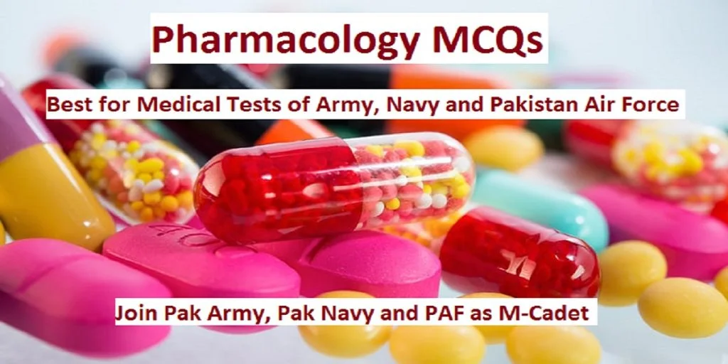 Pharmacology MCQs with Answers for GDMOs Initial Tests Pharmacology mcqs