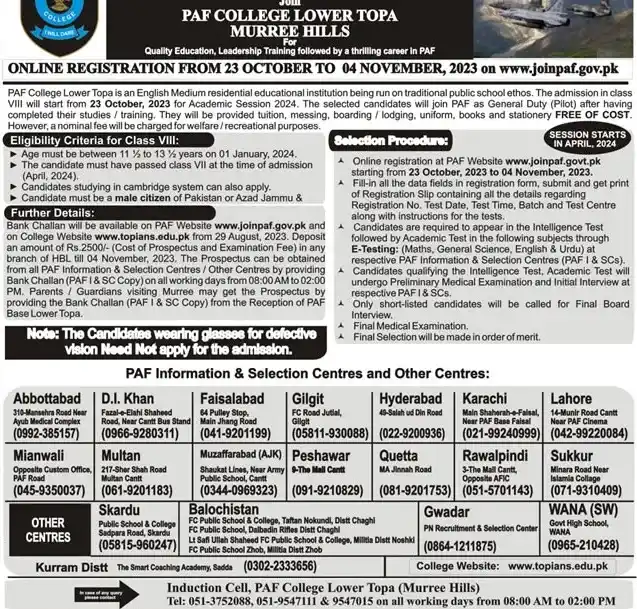 cadet college murree ad 2023 in eng 1