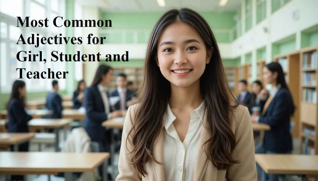 Adjectives for School Girl Student Teacher adjectives for girls student and teacher
