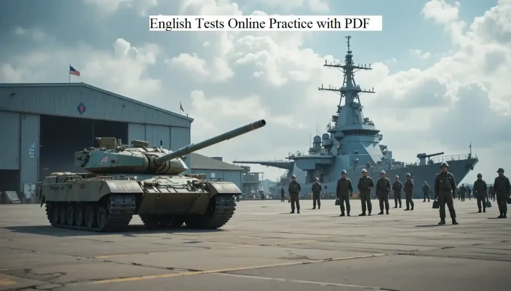 Free Online Tests of English for Army, Navy & PAF - MCQs Practice tests of English pdf download