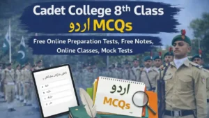 PAF Cadet College 8th Class Urdu Test Preparation