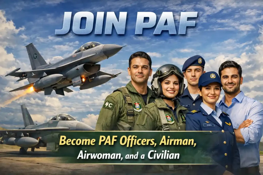 Join PAF 2026: Online Registration for Officers, Airmen, & Civilians Join PAF as officers airman airwoman and civilian
