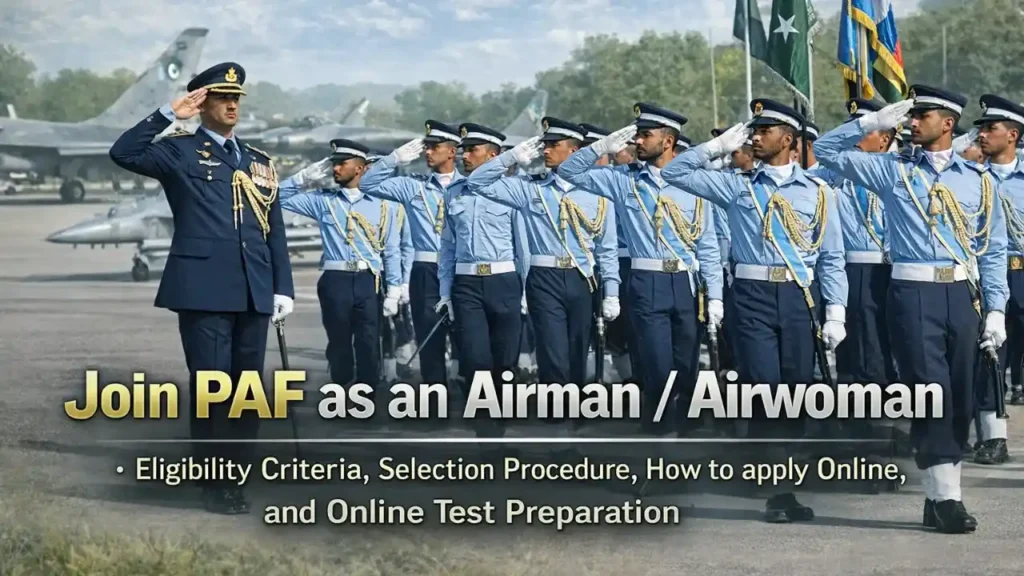 PAF Airman Jobs 2026: Apply Online Registration PAF Airman Jobs