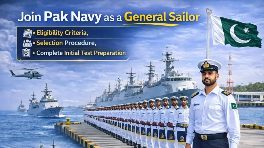 Join Pakistan Navy Sailors 2026 | Eligibility, Complete Selection Guide Sailor Jobs eligibility