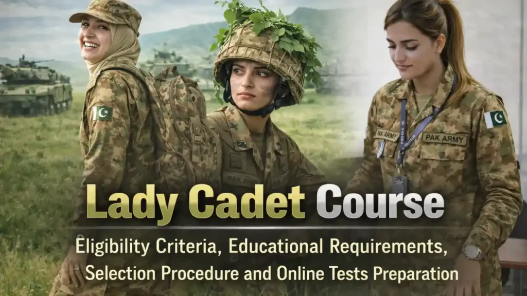 Lady Cadet Course (LCC) : Eligibility and Best Test Preparation 2026 What is LCC (lady cadet course) in Pak Army