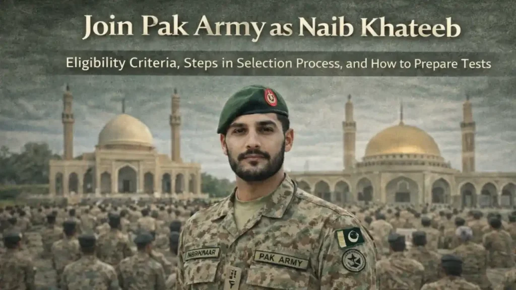 Naib Khateeb Jobs : Complete Guide for Eligibility Criteria, Selection Process How to become Naib Khateeb in Pak Army