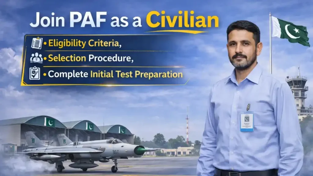Join PAF Civilian Jobs 2026 | Online Registration & Test Pattern Guide (BS-01 to BS-15) PAF Civilian Jobs eligibility criteria