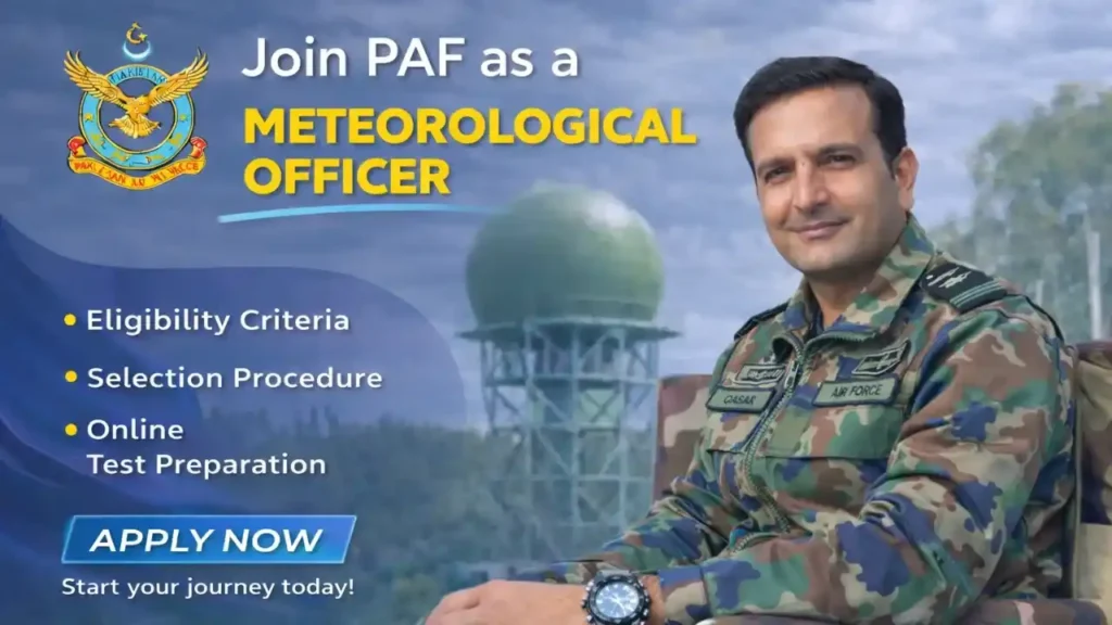 Join PAF Meteorological Branch: Syllabus, Test Pattern & Requirements paf met branch