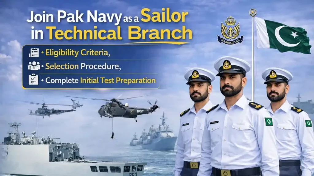 How to Apply in Navy Technical Branch? Online Registration Eligibility of Pak Navy Technical Branch